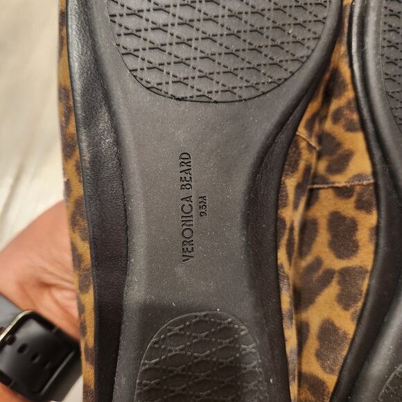 Veronica Beard Beatrix leopard print suede ballet flats size 9.5 - Picture 6 of 6